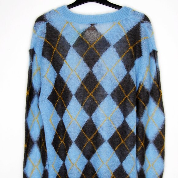 BNWT AW24 MARNI ARGYLE MOHAIR SWEATER 50 - Picture 3 of 13